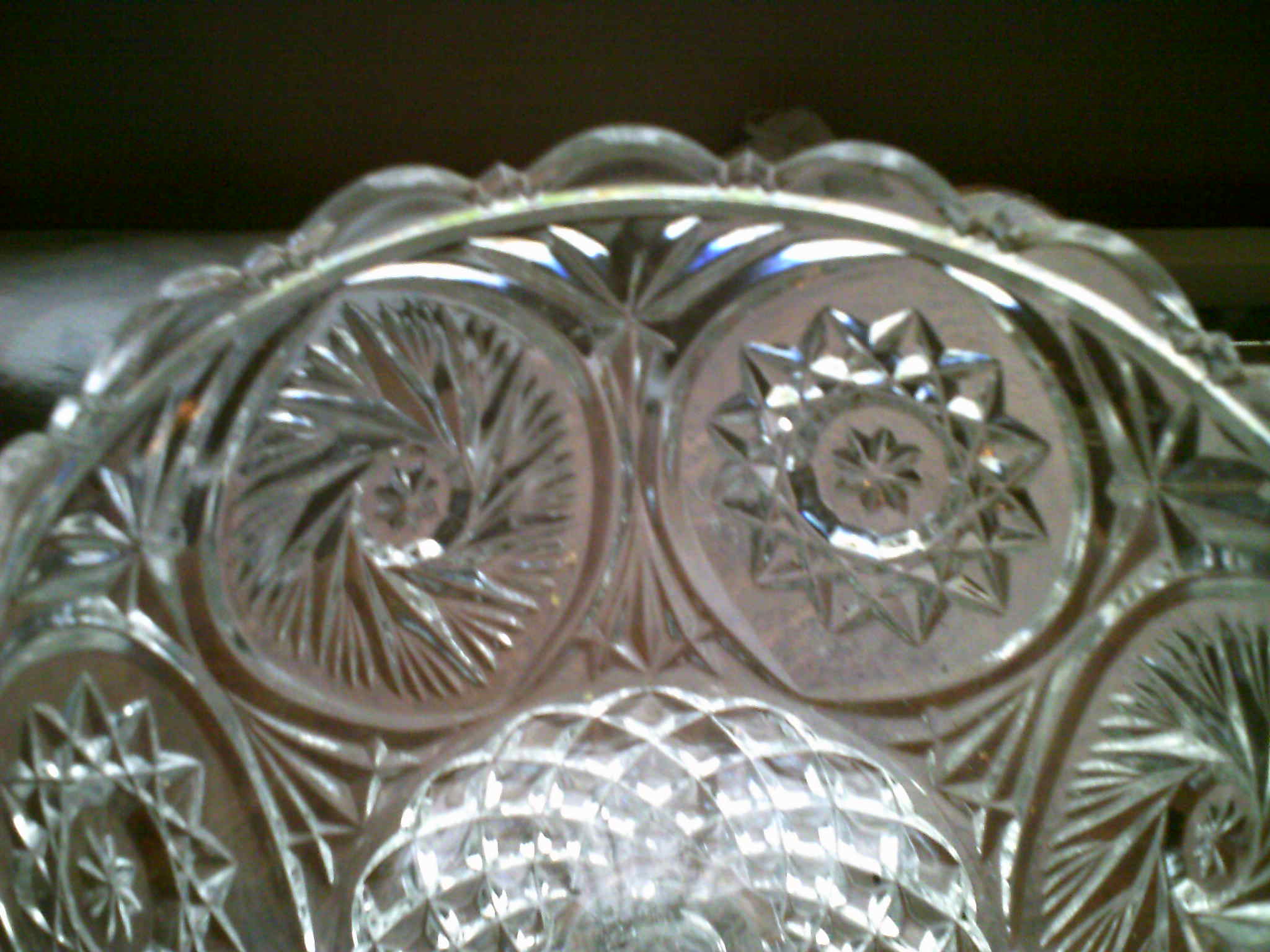 lead crystal cut and polished punch bowl InstAppraisal